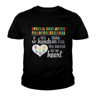 Special Education Paraprofessional Cute Appreciation Gift Youth T-shirt | Mazezy