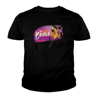 Spirit Untamed Be Brave Men Women Gift Youth T-shirt | Mazezy