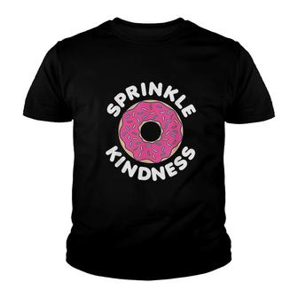Sprinkle Kindness Donut Lover Strawberry Youth T-shirt | Mazezy