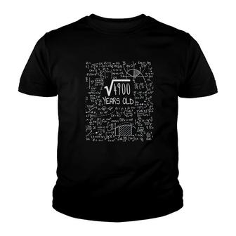 Square Root Of 4900 70 Years Old Youth T-shirt | Mazezy