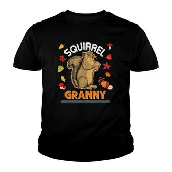 Squirrel Granny I'm Nuts On Furry Family Animal Lover Mom Youth T-shirt | Mazezy