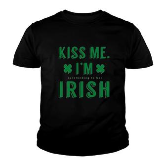 St Patricks Day Funny Green Shamrock Irish Youth T-shirt - Thegiftio UK