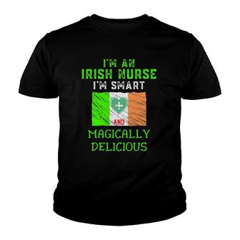 St Patrick's Day Nurse Irish Smart & Magically Delicious Youth T-shirt | Mazezy