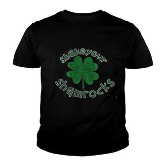 St Patricks Day Shake Your Shamrocks Youth T-shirt | Mazezy