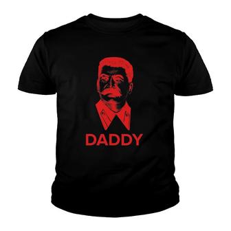 Stalin Daddy Funny Ironic Communist Youth T-shirt | Mazezy