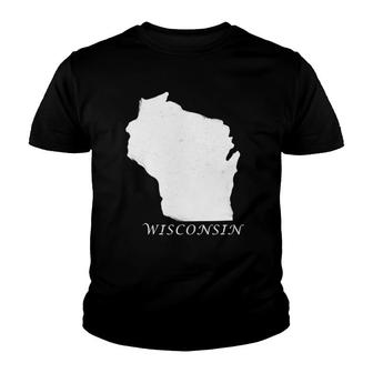 State Of Wisconsin I Love Wisconsin State Youth T-shirt | Mazezy