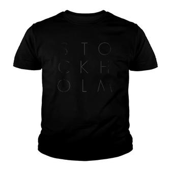 Stockholm Sweden Style Vintage Youth T-shirt | Mazezy