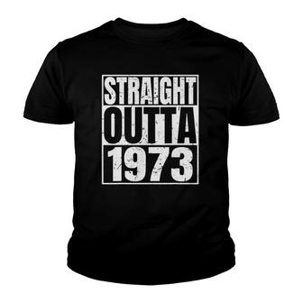 Straight Outta 1973 49Th Funny Birthday Gifts Tees Youth T-shirt | Mazezy
