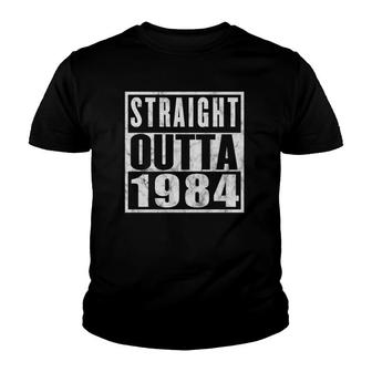 Straight Outta 1984 38Th Birthday 38 Years Old Youth T-shirt | Mazezy
