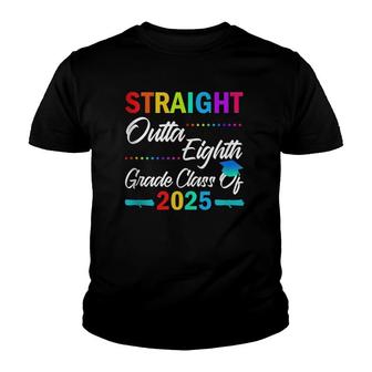 Straight Outta 8Th Grade Class Of 2025 Graduation Youth T-shirt | Mazezy UK