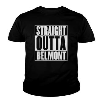 Straight Outta Belmont Tank Top Youth T-shirt | Mazezy