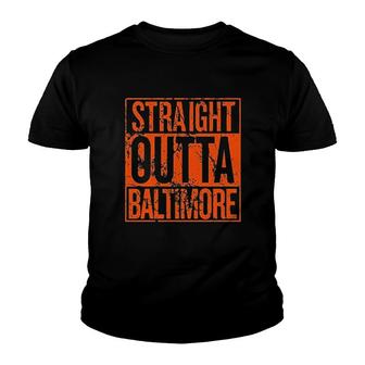 Straight Outta Hometown Fan Team Pride Youth T-shirt | Mazezy