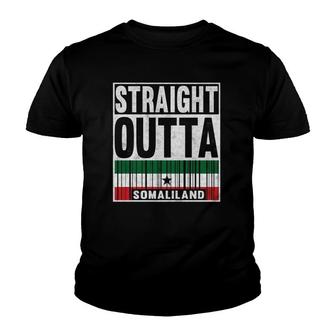 Straight Outta Somaliland Proud Patriot Youth T-shirt - Thegiftio UK