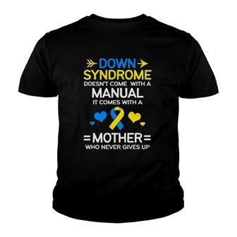 Strong Mom Of Down Syndrome Awareness Mom Youth T-shirt | Mazezy