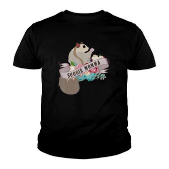 Suggie Momma Mom Mother Sugar Glider Cute Pet Lover Gift Youth T-shirt | Mazezy