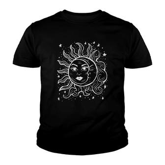 Sun And Moon Grunge Goth Youth T-shirt | Mazezy