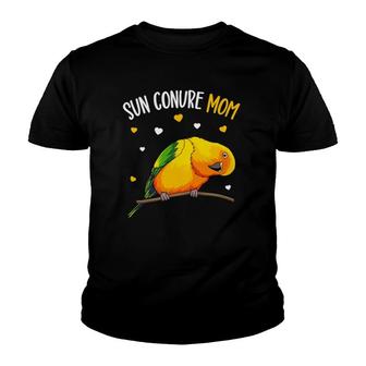 Sun Conure Mom Funny Parrot Bird Lover Women Youth T-shirt | Mazezy