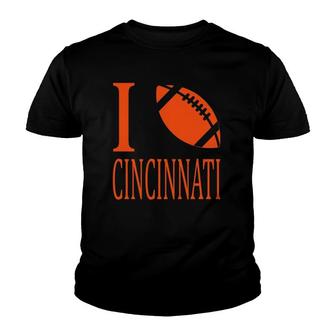 Sunday Funday I Love Cincinnati Football Youth T-shirt - Thegiftio UK