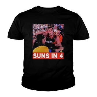 Suns In Four Basketball Youth T-shirt | Mazezy