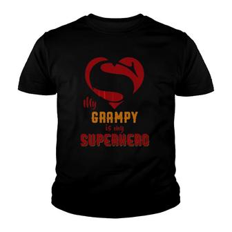 Super Grampy Superhero Grampy Gift Mother Father Day Youth T-shirt | Mazezy