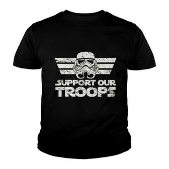 Support Our Troops Star Soldier Youth T-shirt | Mazezy