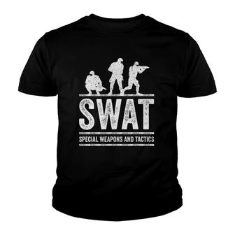 Swat Team Police Sheriff For Off Duty Cops Law Youth T-shirt | Mazezy
