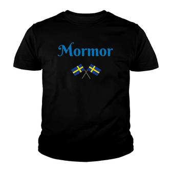 Swedish Grandmother Mormor Flags Sweden Mother's Mother Youth T-shirt | Mazezy