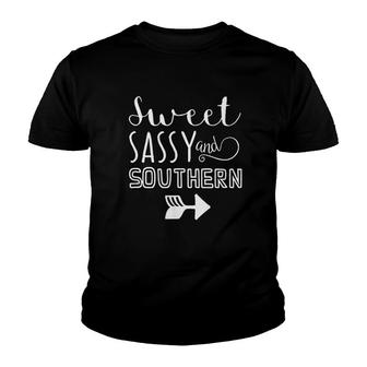 Sweet Sassy And Southern V2 Youth T-shirt - Thegiftio UK