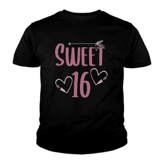 Sweet Sixteen Birthday Party Gift I Custom Sweet 16 Youth T-shirt | Mazezy