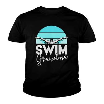 Swim Team Grandma Mama Swimming Meet Swimmer Gift Youth T-shirt | Mazezy