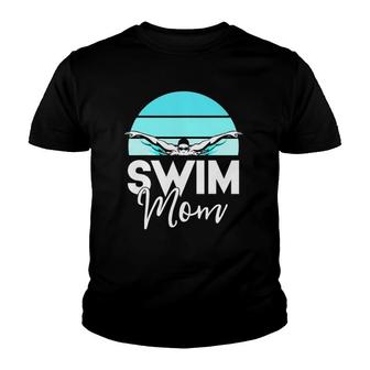 Swim Team Mom Mother School Swimming Meet Swimmer Youth T-shirt | Mazezy