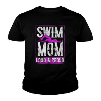 Swimming Swimmer Swim Mom Youth T-shirt | Mazezy