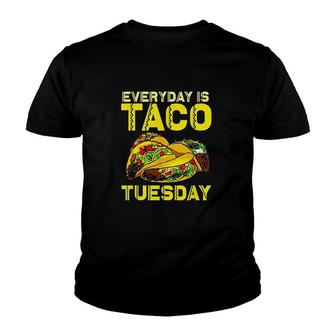 Taco Party Everyday Is Taco Tuesday Youth T-shirt | Mazezy