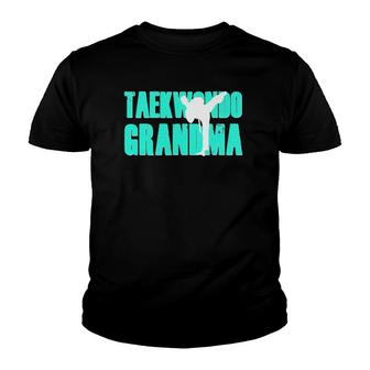 Taekwondo Grandma Martial Arts Gift Mimi Grandson Boy Youth T-shirt | Mazezy