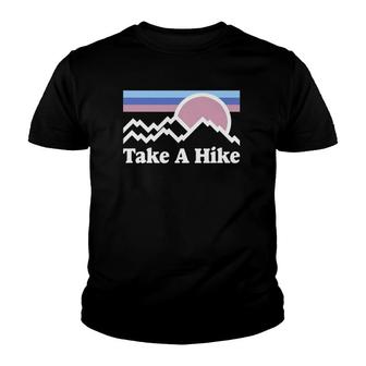 Take A Hike Mountain Graphic Rocky Mountains Nature Lover's Youth T-shirt | Mazezy