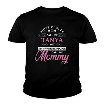 Tanya Name Gift Personalized Mommy Youth T-shirt | Mazezy