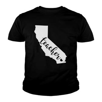Teacher Red For Ed California Public Education Youth T-shirt | Mazezy