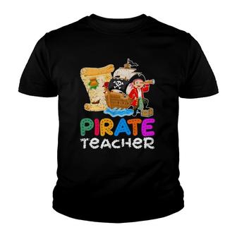 Teaching Gift Idea Pirate Student Learning Teacher Youth T-shirt | Mazezy