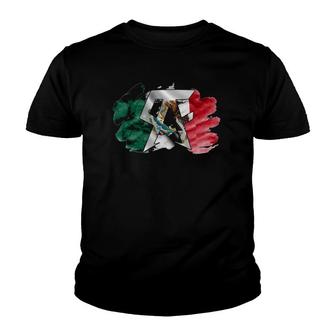 Team Alvarez Proud Family Surname Last Name Gift Mexican Flag Gift Youth T-shirt | Mazezy