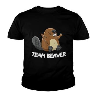 Team Beaver Funny Beaver Youth T-shirt - Thegiftio UK