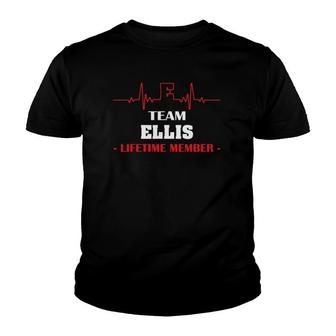 Team Ellis Lifetime Member Family Youth Father's Day H Youth T-shirt | Mazezy