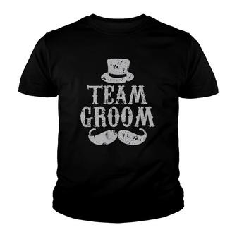 Team Groom Bachelor Party Wedding Youth T-shirt | Mazezy