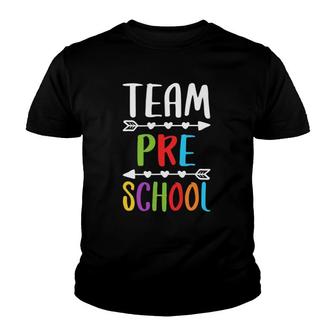 Team Preschool Teacher Back To School Gif Youth T-shirt | Mazezy