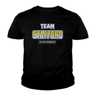 Team Stafford Gift Proud Family Last Name Surname Youth T-shirt | Mazezy