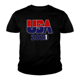 Team Usa 2021 Gold Silver Bronze Athletes Summer Tokyo Youth T-shirt | Mazezy