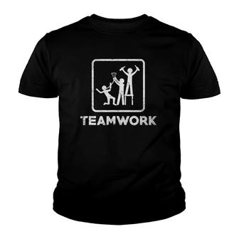 Teamwork Party Beer Pong Team Drinking Youth T-shirt | Mazezy