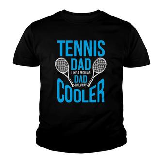 Tennis Dad Funny Cute Father's Day Youth T-shirt | Mazezy