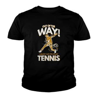 Tennis Player Racket Playing Sports Lover Youth T-shirt - Thegiftio UK