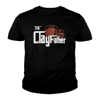 The Clayfather Pottery Handmade Clay Ceramist Gift Youth T-shirt | Mazezy