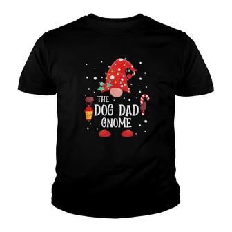 The Dog Dad Gnome Matching Family Christmas Gnome Pajama Tee Youth T-shirt | Mazezy